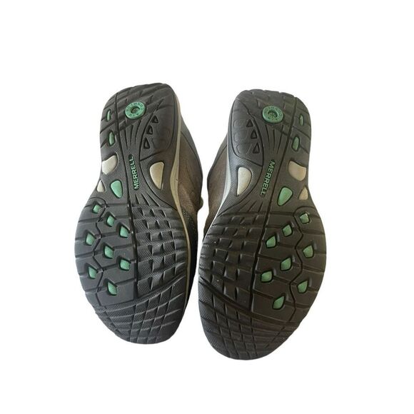 Merrell Womens Gray Lace-Up Suede Mesh Upper Athletic Hiking Shoes Size 6 - Picture 7 of 9